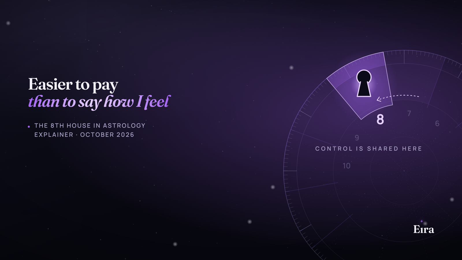 8th House in Astrology: Intimacy, Money and Change