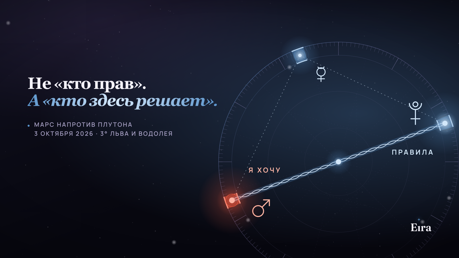 Марс напротив Плутона 3 октября: кто здесь решает