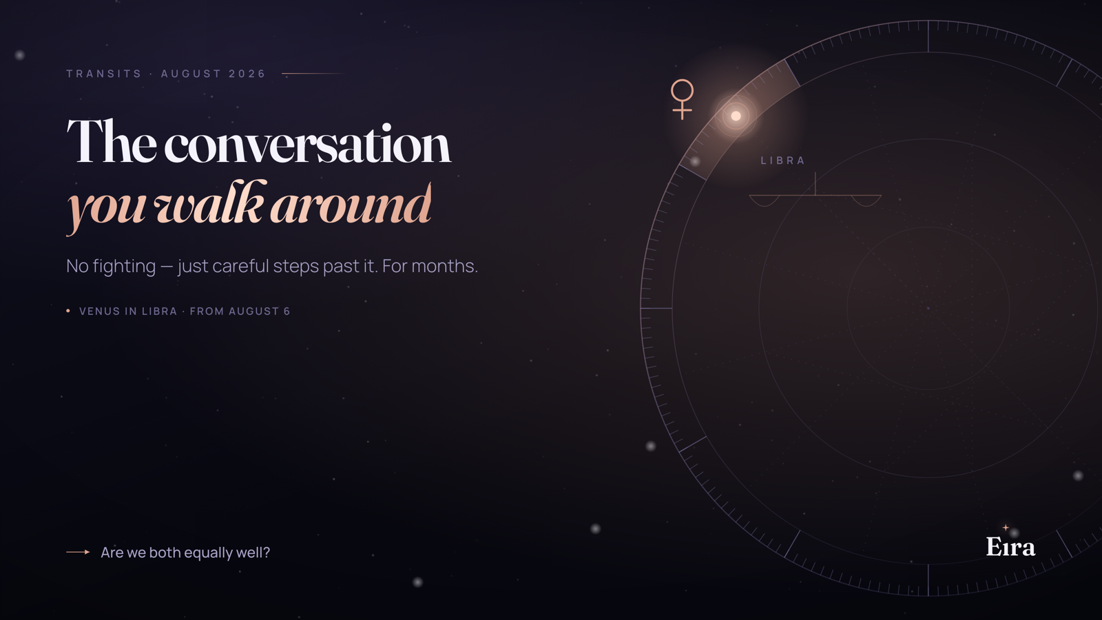 Venus in Libra 2026: time for that conversation