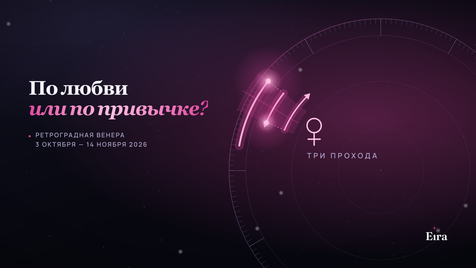Ретроградная Венера 2026: по любви или по привычке